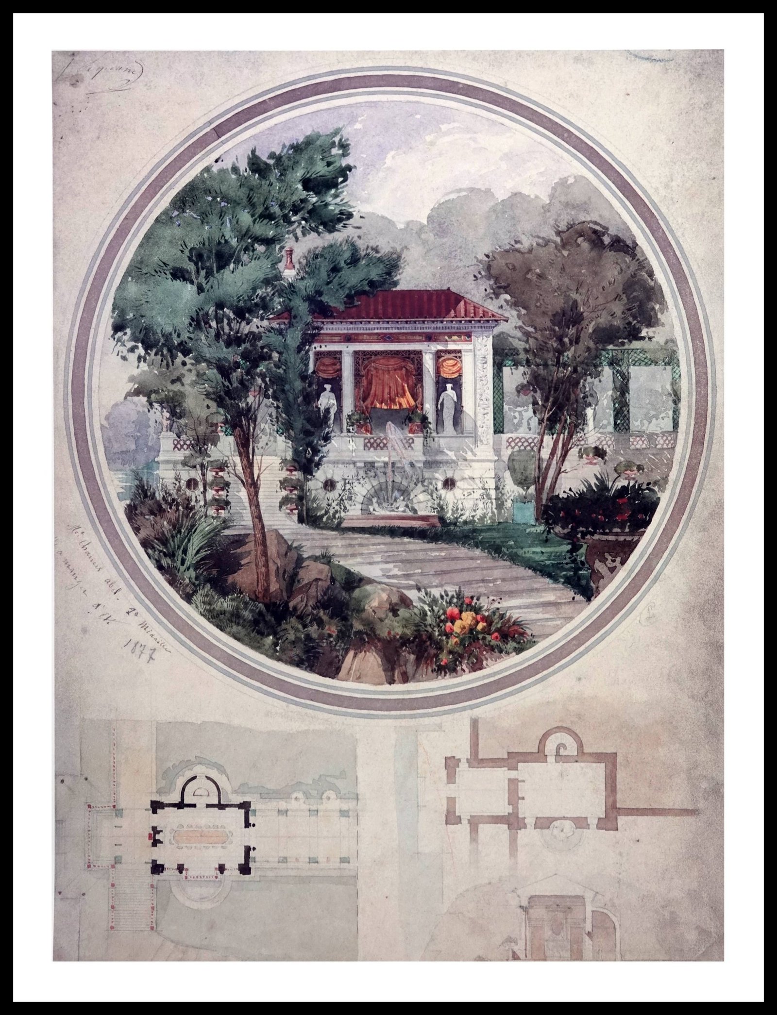 PTR AC02 A Summer Dining Room (Antique Prints)